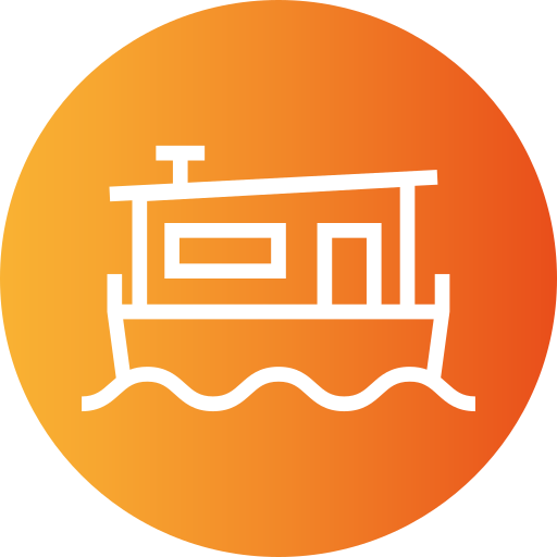 House boat Generic gradient fill icon