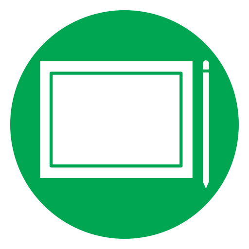 Graphic tablet Generic color fill icon