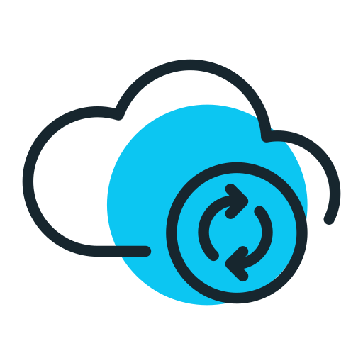Cloud sync Generic color lineal-color icon