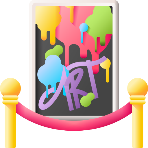 mostrar arte 3D Color icono