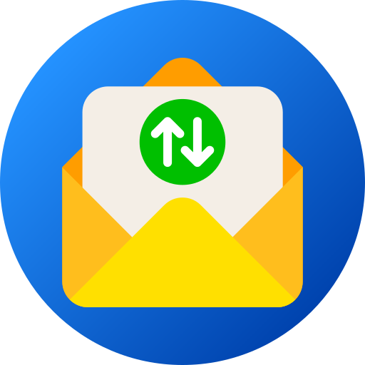 Exchange mails Generic gradient fill icon