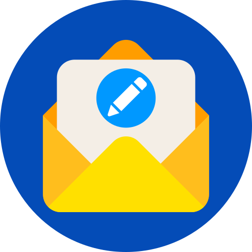 mail schreiben Generic color fill icon