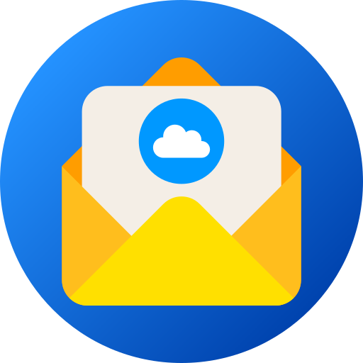 Cloud mail Generic gradient fill icon
