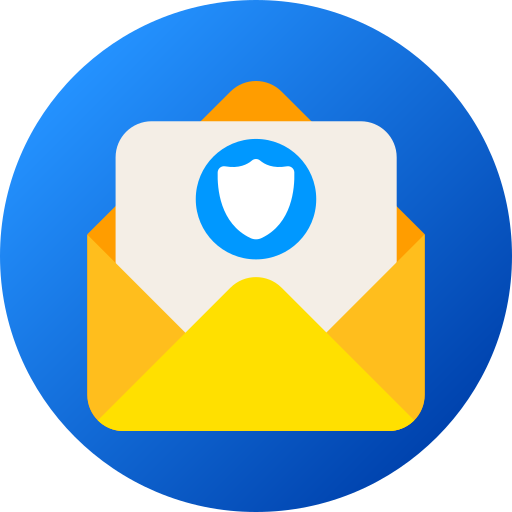 Confidential email Generic gradient fill icon