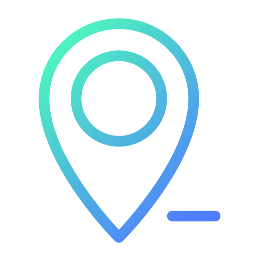 Map marker Generic gradient outline icon