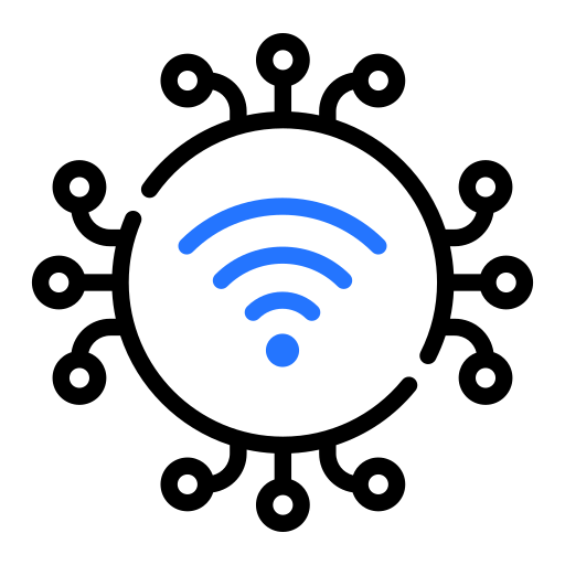 無線ネットワーク Generic color outline icon