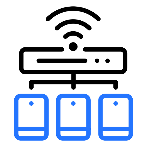 ローカルエリアネットワーク Generic color outline icon