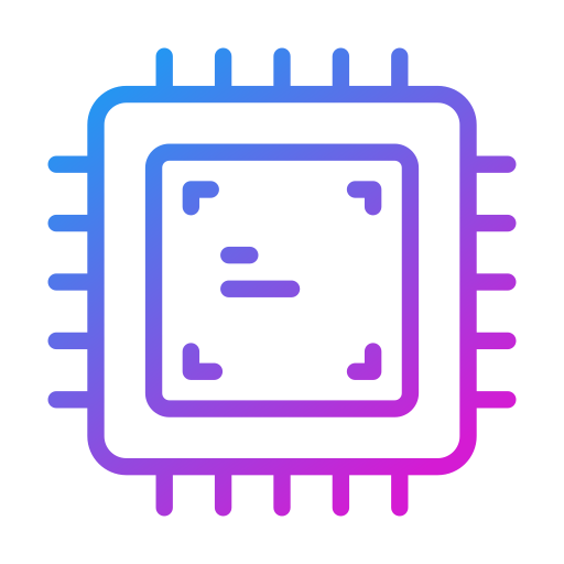 processore Generic gradient outline icona