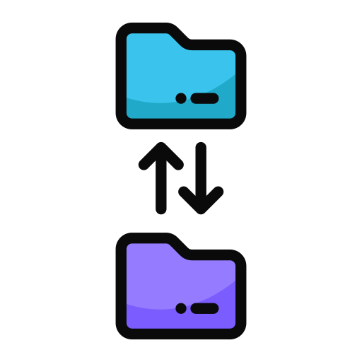 データ転送 Generic color lineal-color icon