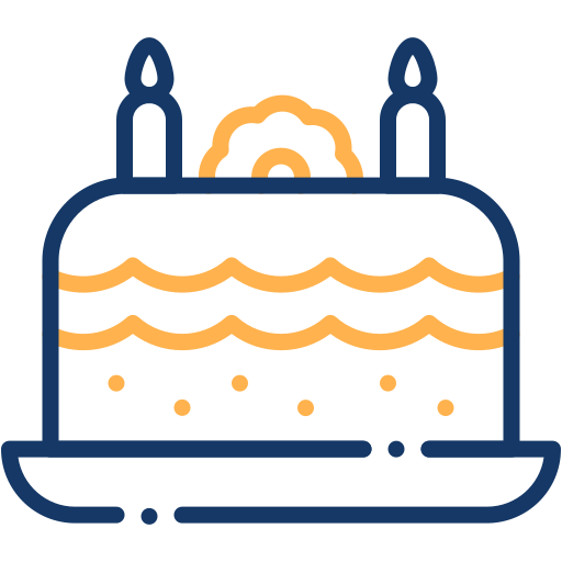 gâteau Generic color outline Icône