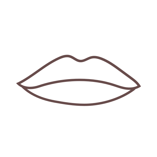 lèvres Generic outline Icône
