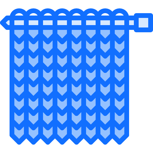 Knitting Coloring Blue icon