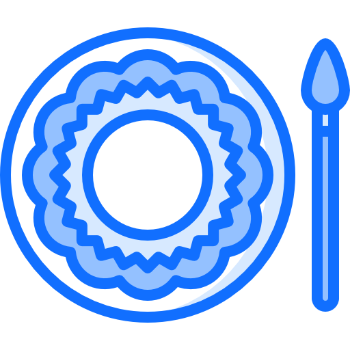 Plate Coloring Blue icon