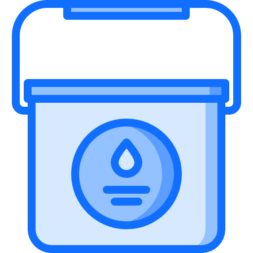 Paint bucket Coloring Blue icon