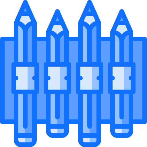 Pencils Coloring Blue icon