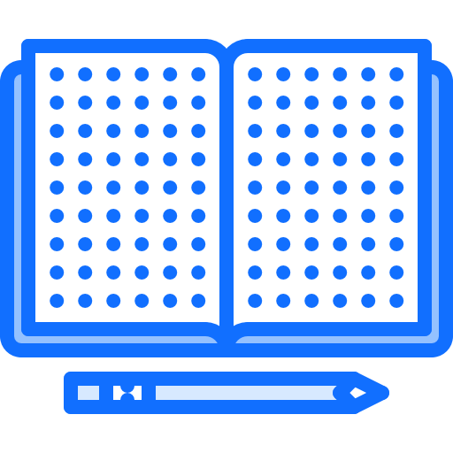 Notebook Coloring Blue icon