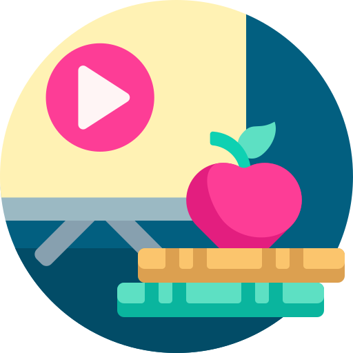教育ビデオ Detailed Flat Circular Flat icon