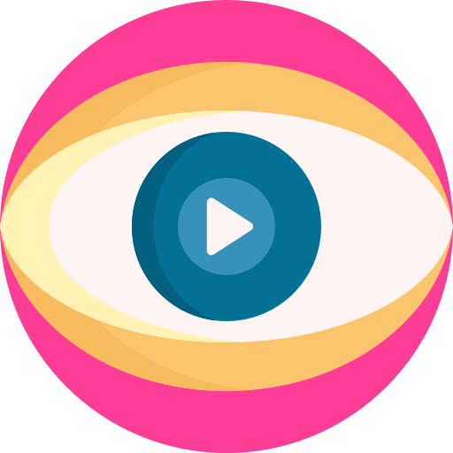 oog Detailed Flat Circular Flat icoon