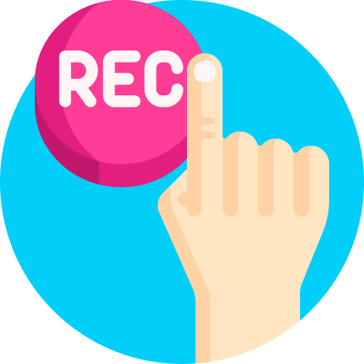 botón de grabación Detailed Flat Circular Flat icono