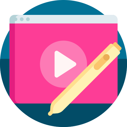 video-editie Detailed Flat Circular Flat icoon