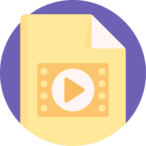ビデオファイル Detailed Flat Circular Flat icon