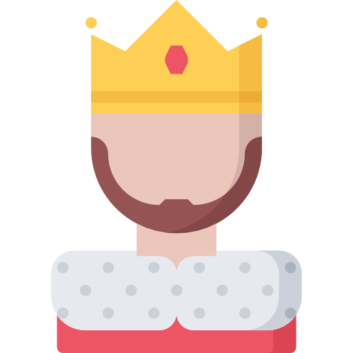 King Coloring Flat icon