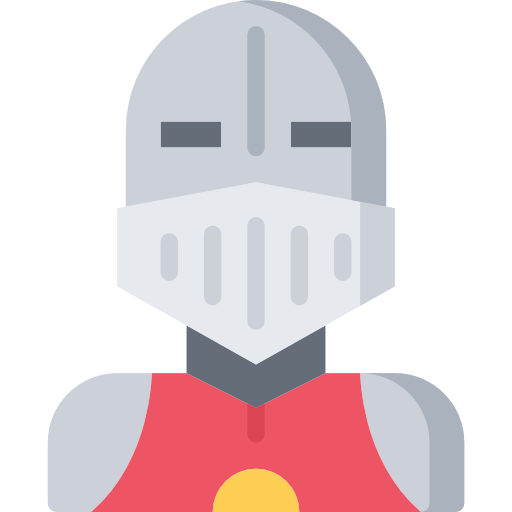 Knight Coloring Flat icon