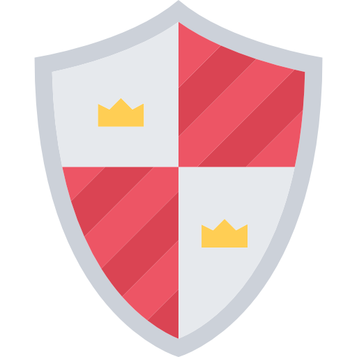 Shield Coloring Flat icon