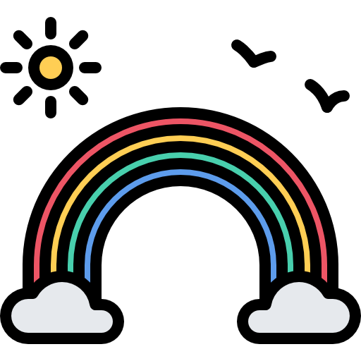arcobaleno Coloring Color icona