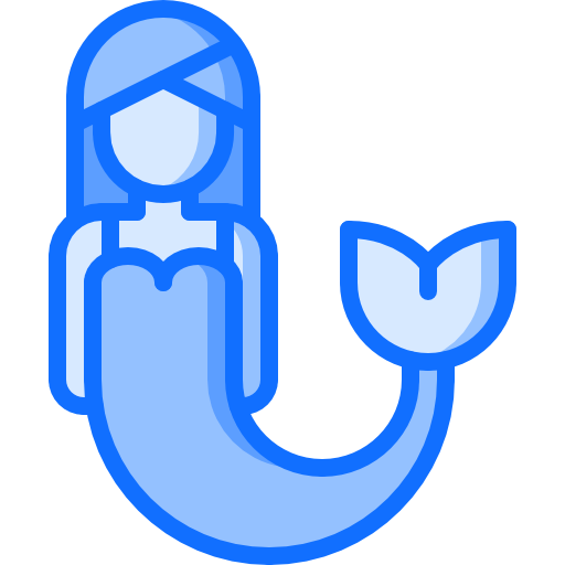 meerjungfrau Coloring Blue icon