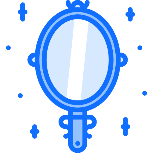betoverde spiegel Coloring Blue icoon
