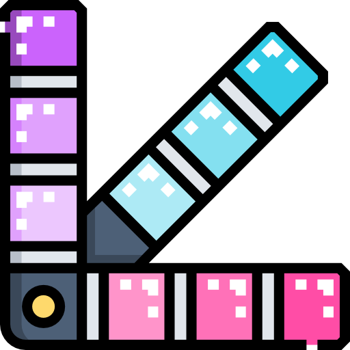 farbpalette Detailed Straight Lineal color icon