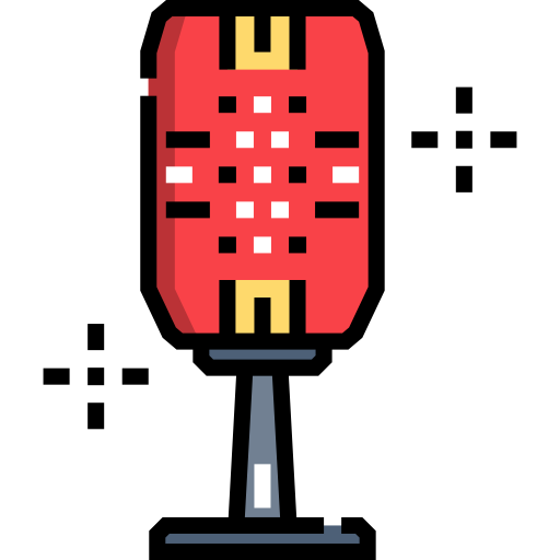 Microphone Detailed Straight Lineal color icon