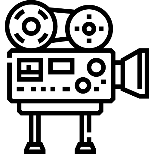 camara de video Detailed Straight Lineal icono