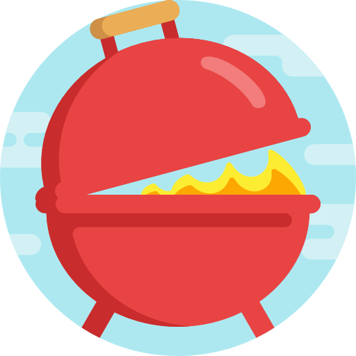 grill Detailed Flat Circular Flat icon