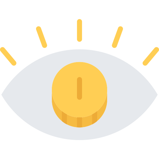 ojo Coloring Flat icono