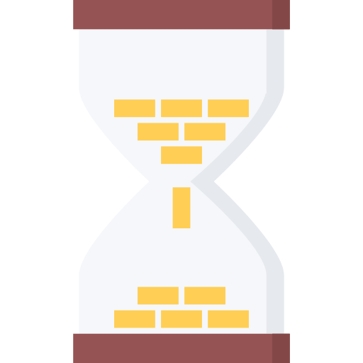 Hourglass Coloring Flat icon