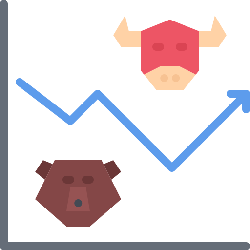 grafico a linee Coloring Flat icona