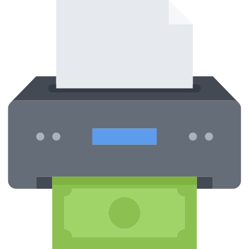Printer Coloring Flat icon