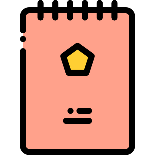 Notepad Detailed Rounded Lineal color icon