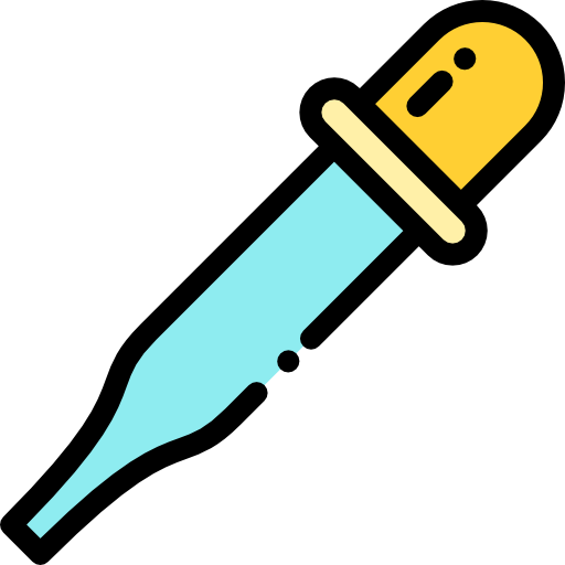 pipette Detailed Rounded Lineal color icon