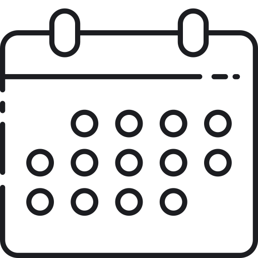 kalendarz Generic outline ikona