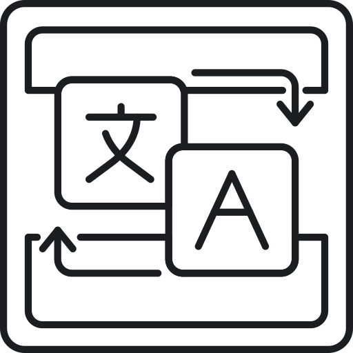 Localization Generic outline icon