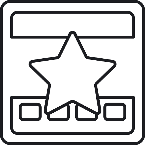 gwiazda Generic outline ikona