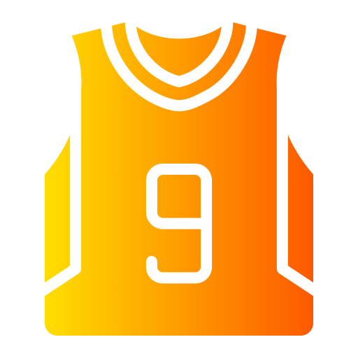 koszulka do koszykówki Generic gradient fill ikona