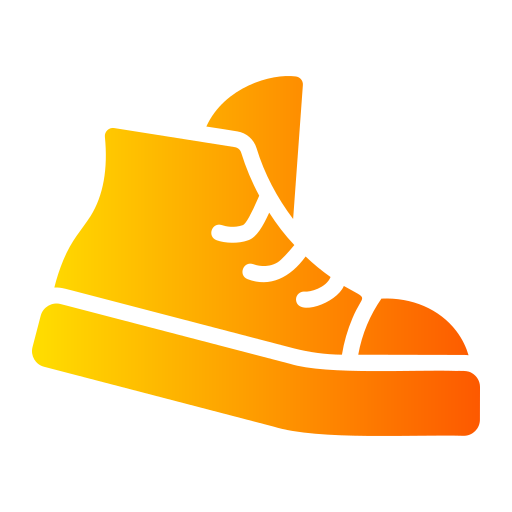 scarpe da ginnastica Generic gradient fill icona