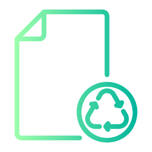 recyclingpapier Generic gradient outline icon