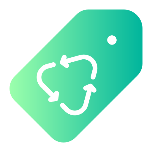 reciclable Generic gradient fill icono