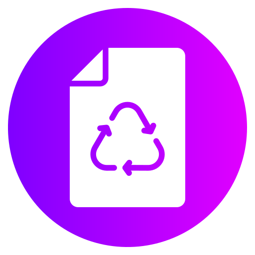 Recycled paper Generic gradient fill icon