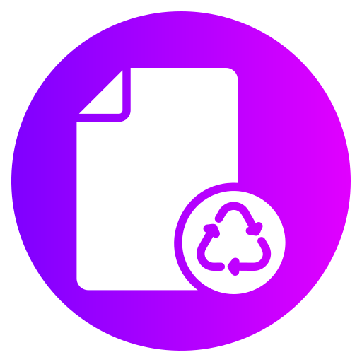 Recycled paper Generic gradient fill icon
